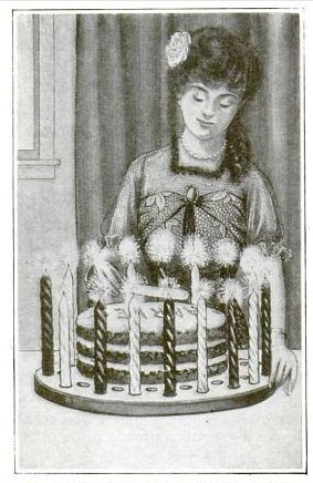 Cake Board Candle Holder Birthday Cake Popular Mechanics May 1915